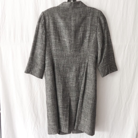 Brooks Brothers Women 2 Silk Linen Grey Lady Coat - Picture 2 of 13